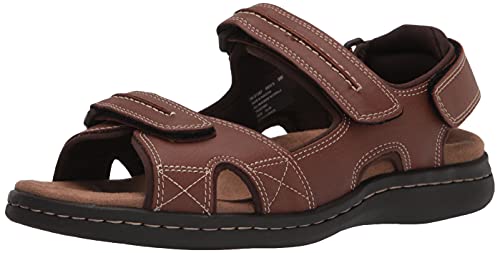 Dockers Mens Newpage Outdoor Sport Sandal Shoe,Rust,14