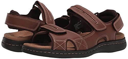 Dockers Mens Newpage Outdoor Sport Sandal Shoe,Rust,14