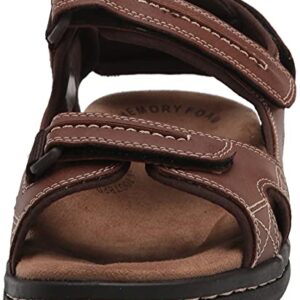 Dockers Mens Newpage Outdoor Sport Sandal Shoe,Rust,14