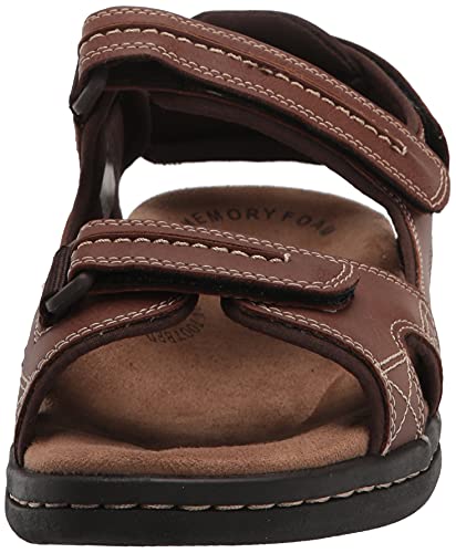 Dockers Mens Newpage Outdoor Sport Sandal Shoe,Rust,14