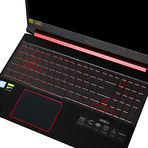 Keyboard Cover for Acer Nitro 5 & Predator Helios 300 Gaming, 2023 Nitro 16/Nitro 17, Nitro 5 AN515-58/57/56/54/55/45/43/44 AN517-54/53/51/52, Predator Helios PH315-55/54/53/52 PH317-53/54, Nitro 7