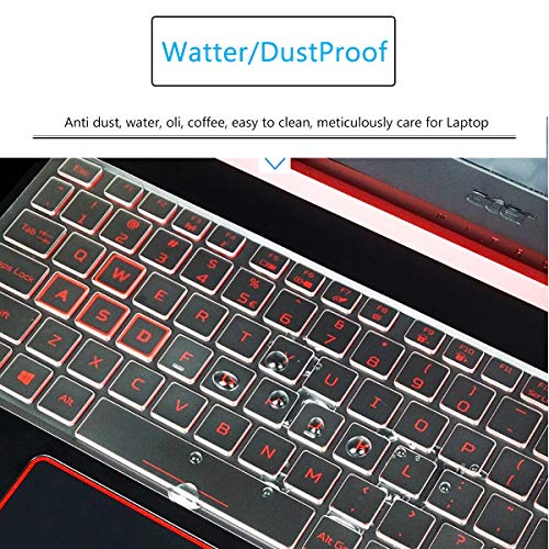 Keyboard Cover for Acer Nitro 5 & Predator Helios 300 Gaming, 2023 Nitro 16/Nitro 17, Nitro 5 AN515-58/57/56/54/55/45/43/44 AN517-54/53/51/52, Predator Helios PH315-55/54/53/52 PH317-53/54, Nitro 7