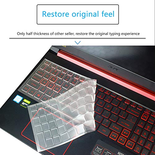 Keyboard Cover for Acer Nitro 5 & Predator Helios 300 Gaming, 2023 Nitro 16/Nitro 17, Nitro 5 AN515-58/57/56/54/55/45/43/44 AN517-54/53/51/52, Predator Helios PH315-55/54/53/52 PH317-53/54, Nitro 7