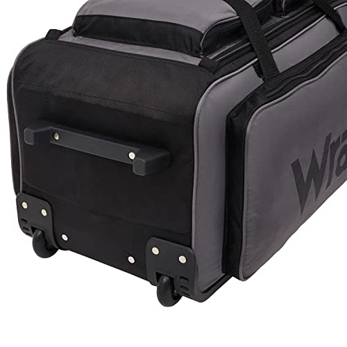 Wrangler Wesley Rolling Duffel Bag, Charcoal Grey, Large 30-Inch