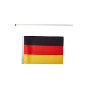 German Flag Germany Small Stick Mini Hand Held Flags Decorations 1 Dozen (12 pack)