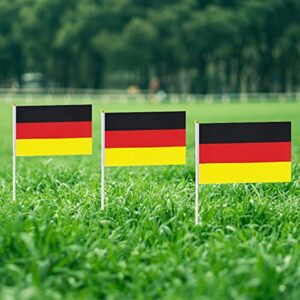 German Flag Germany Small Stick Mini Hand Held Flags Decorations 1 Dozen (12 pack)