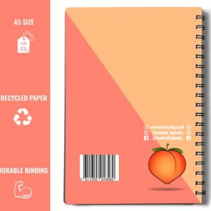 Workout Planner for Daily Fitness Tracking & Goals Setting (A5 Size, 6” x 8”, Peachy Pink), Men & Women Personal Home & Gym Training Diary, Log Book Journal for Weight Loss by Workout Log Gym