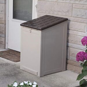 Cosco Outdoor LIving BoxGuard®, Large Lockable Package Delivery and Storage Box, 6.3 cubic feet, Tan