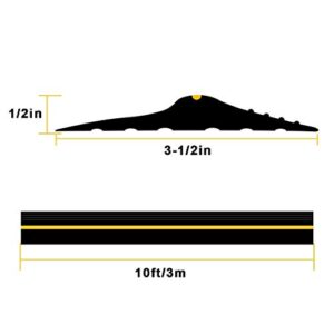 Eapele 10ft Garage Door Threshold Seal Weatherproof Easy Cut Replacement Strip