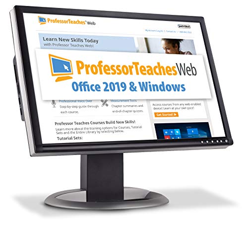 Professor Teaches Web - Office 2019 & Windows - Quarterly Subscription [Online Code]