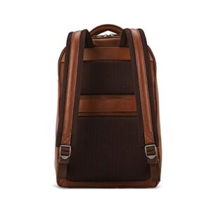 Samsonite Classic Leather Backpack, Cognac, One Size