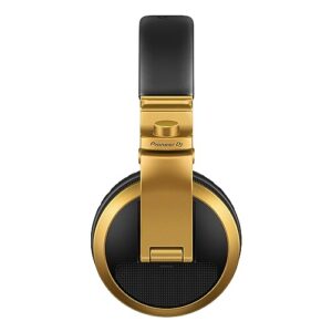 Pioneer DJ HDJ-X5BT-N - Closed-back, Bluetooth-compatible, Circumaural DJ Headphones with 40mm Drivers, 5Hz-30kHz Frequency Range, Detachable Cable, and Carry Pouch - Gold