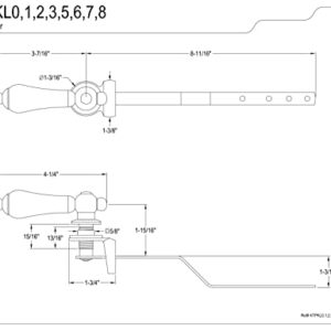 Kingston Brass KTPKL8 Duchess Toilet Tank Lever, Brushed Nickel