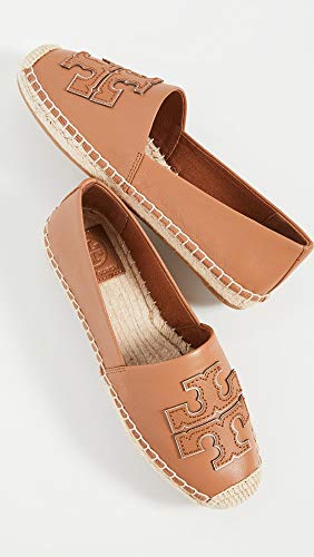 Tory Burch Women's INES Espadrille, Tan/Tan/Spark Gold, 8.5 Medium US