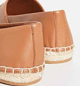 Tory Burch Women's INES Espadrille, Tan/Tan/Spark Gold, 8.5 Medium US