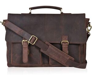 brown vintage messenger bags for him and her | leather | adjustable shoulder strap | multiple compartment | sleek design