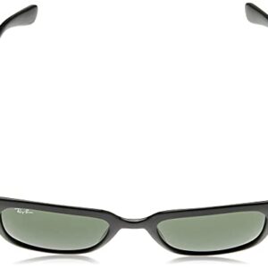 Ray-Ban Rb4323 Square Sunglasses, Black/G-15 Green, 51 mm