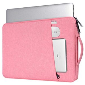 14 inch laptop sleeve case bag for asus chromebook 14/asus vivobook 14/zenbook 14, samsung galaxy chromebook go, lenovo thinkpad 14/ flex 5 /yoga, dell xps 15, acer hp chromebook 14(pink)