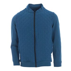 kickee menswear solid quilted jacket | oceanography collection | (s, twilight)