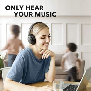 Soundcore Anker Life Q20 Hybrid Active Noise Cancelling Headphones, Wireless Over Ear Bluetooth Headphones with 40H Playtime, Hi-Res Audio, Deep Bass, Memory Foam Ear Cups and Headband (Renewed)