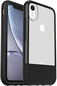 otterbox statement series case for iphone xr - lucent black (clear/black)