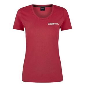 porsche motorsport women's red t-shirt (l)