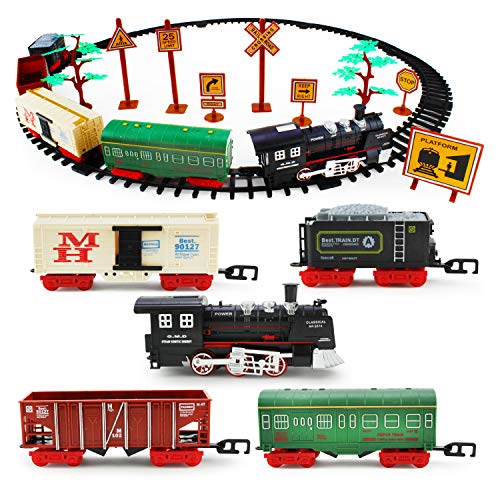 Boley Classic American Kids Train Set - 40 Pc Electric Train Toy and Track Set for Ages 3+