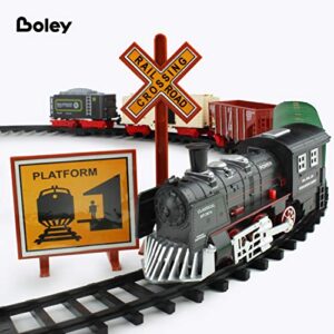 Boley Classic American Kids Train Set - 40 Pc Electric Train Toy and Track Set for Ages 3+