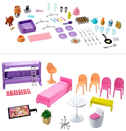 Barbie Dreamhouse, Doll House Playset with 70+ Accessories Including Transforming Furniture, Elevator, Slide, Lights & Sounds (Amazon Exclusive)