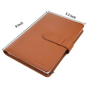 Sunmns Wallet PU Leather Photo Album Compatible for Fujifilm Instax Wide 300 Camera, Polaroid POP, POP 2.0, Originals OneStep 2, OneStep+ Printer Film (Brown)