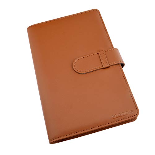 Sunmns Wallet PU Leather Photo Album Compatible for Fujifilm Instax Wide 300 Camera, Polaroid POP, POP 2.0, Originals OneStep 2, OneStep+ Printer Film (Brown)