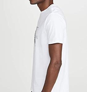 Calvin Klein Men's Short Sleeve Monogram Logo T-Shirt, Brilliant White Unbox, X-Large