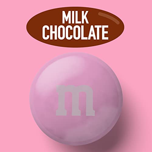 M&M’S Pink Milk Chocolate Candy, 2lbs of M&M'S in Resealable Pack for Candy Bars, Birthdays, Baby Showers, Gender Reveals, It's A Girl, Dessert Tables & DIY Party Favors
