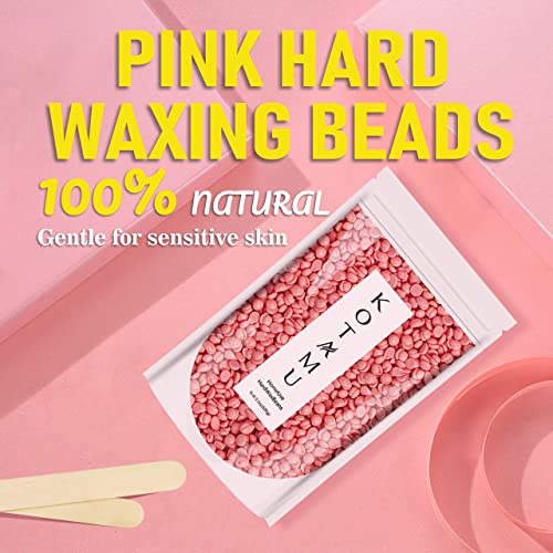 Wax Warmer Kit, KOTAMU Hair Removal Waxing Kit with 4 Hard Wax Beans Target for Bikini Brazilian Full Body Face Facial Eyebrows Legs Armpit, Painless At Home for Women and Men