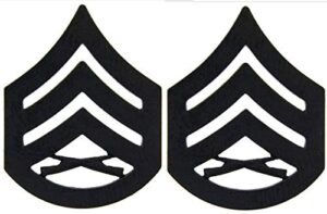 officially licensed united states marine corps insignia of rank staff sergeant e6 (set of two)