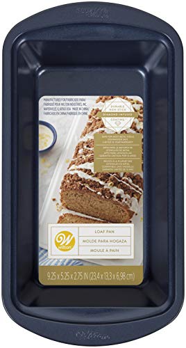 Wilton Non-Stick Diamond-Infused Navy Blue Loaf Baking Pan, 9 x 5-inch