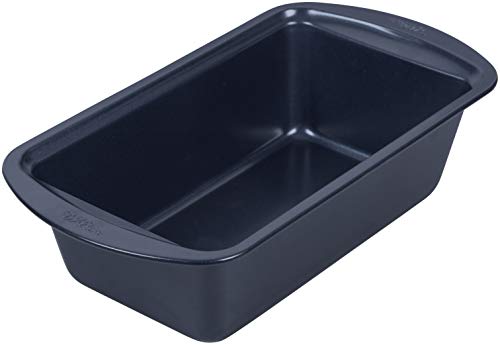 Wilton Non-Stick Diamond-Infused Navy Blue Loaf Baking Pan, 9 x 5-inch