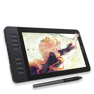 gaomon pd1161 11.6 inch tilt support drawing monitor,pen display,graphic drawing tablet with screen,battery-free pen ap50 & 8 shortcut keys, for drawing, animation, design, photo/video editing black
