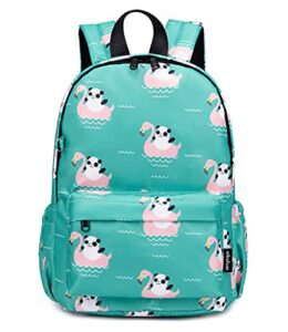 abshoo little kids toddler backpacks for preschool backpack with chest strap (panda green)