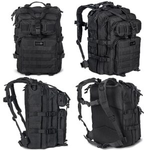 24BattlePack Tactical Backpack | 1 to 3 Day Assault Pack | Combat Veteran Owned Company |40L Bug Out Bag (Black)