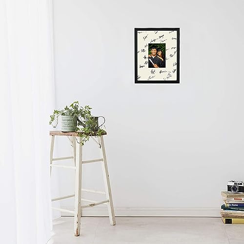 GraduationMall 11x14 Signature Picture Frame Holds 5x7 Photo with White Mat for Wedding Graduation | Wall or Tabletop Display