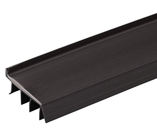 Randall Manufacturing Co., Inc | Vinyl Door Bottom | Vinyl Weatherstrip | 4 Feet Long | Brown | for 1 3/4” to 2” Thick Doors | Fits Gaps from 1/4” to 9/16” | Made in The USA