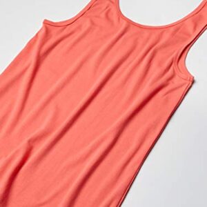 Amazon Essentials Women's Slim-Fit Tank, Pack of 2, Coral Pink/Pink, Small