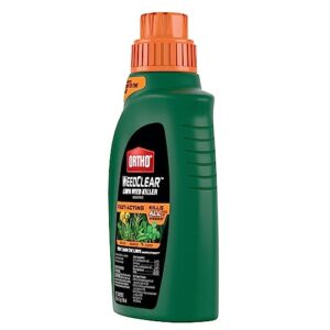 Ortho WeedClear Lawn Weed Killer Concentrate, Fast-Acting Formula Kills Dandelion, Crabgrass & Clover to the Root, 32 fl. oz.