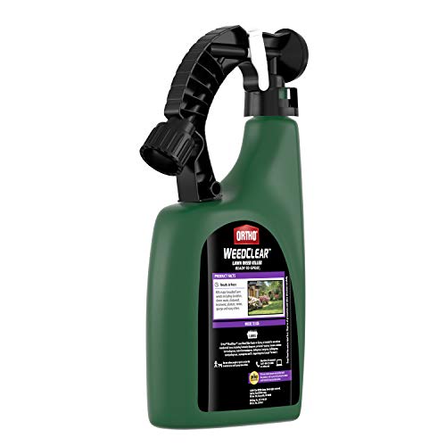 Ortho WeedClear Lawn Weed Killer Ready to Spray3 - Dandelion & Clover Killer, Also Kills Chickweed, Dollarweed & More, Weed Control for Lawns, Use on Southern Grasses, Kills to the Root, 32 oz.