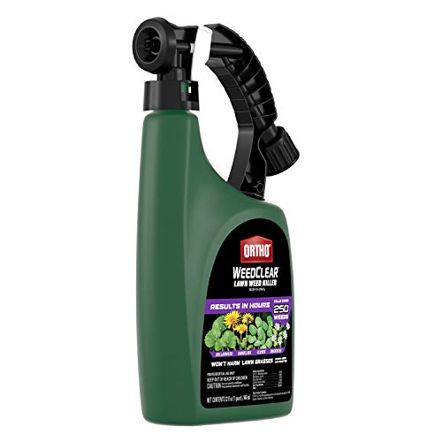 Ortho WeedClear Lawn Weed Killer Ready to Spray3 - Dandelion & Clover Killer, Also Kills Chickweed, Dollarweed & More, Weed Control for Lawns, Use on Southern Grasses, Kills to the Root, 32 oz.