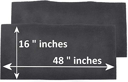 16x48 Cut-to-Fit Activated Carbon Filter Sheet (1 Pack) Multi-Use Charcoal Air Filter Pad for Air Purifiers, Air Conditioners, Air Vents