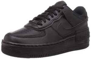 nike womens air force 1 low shadow wmns ci0919 001 triple black - size 7w