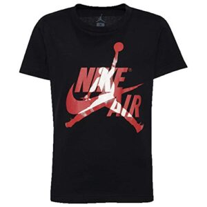 nike air jordan big boys short-sleeve jumpman t-shirt jordan (medium, black)