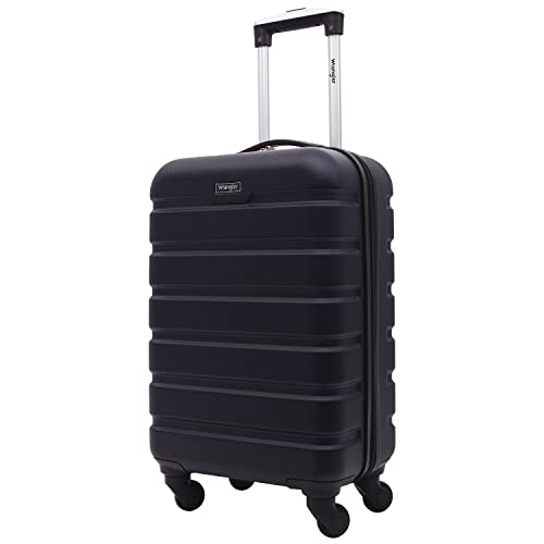 Wrangler 20" Spinner Carry-On Luggage, Navy Blue